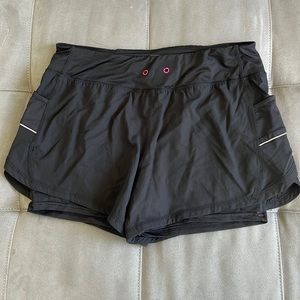Womens athletic shorts, Medium, Black